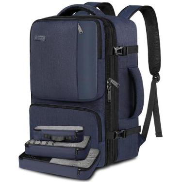 Imagem de Mochila de Mão Vancropak 47L com 3 Cubos de Embalagem - Azul