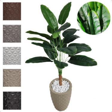 Imagem de Bananeira Ornamental Planta Artificial com Vaso Decoração - Flor de Me