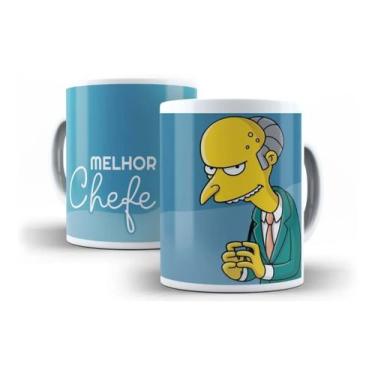 Imagem de Caneca Porcelana Melhor Chefe Do Mundo - Villa Caneca