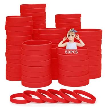 Imagem de THXIY 60 pulseiras de borracha de silicone, pulseiras de pulso para crianças, jovens, adolescentes e meninos, pulseiras infantis para eventos, pulseiras de 15 cm a granel para crianças de 3 a 7 anos,