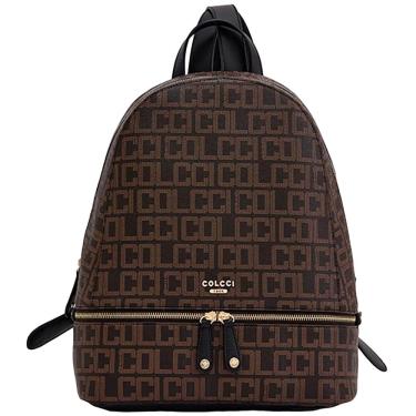 Imagem de Bolsa Colcci Mochila Monograma Café Feminina