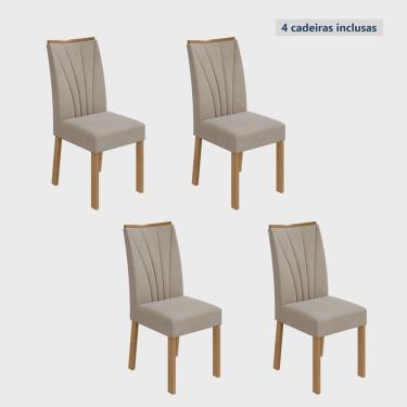 Imagem de Conjunto 4 Cadeiras Estofadas Apogeu