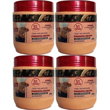 Imagem de Kit Com 4 Creme Pimenta Negra Elimina Estrias E Celulites