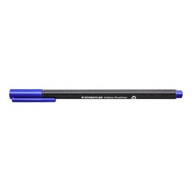 Imagem de Caneta Com Ponta Porosa, Staedtler, Triplus, Fine, Azul, Caixa com 10