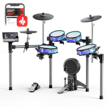 Imagem de Donner Bateria Eletrônica Backbeat | 8 Peças, Pele Mesh, 7 Dual Zone, Pratos com Choke, Módulo Touchscreen de 7", USB MIDI, Bluetooth, 40 Kits, Rack Estável