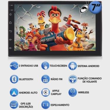 Imagem de Multimídia Slim 7" Polegadas Octa-Core Android 4+64GB -H-Tech HT-7864C