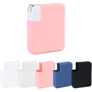 Imagem de Capa de carregador de silicone macio e fino para MacBook Pro/Max 16 polegadas M3 M4 2023/2024 (modelo: A2991/A3403/A3186) e 2021+ Pro de 16,2 polegadas (modelo: A2485), capa adaptador de carregador
