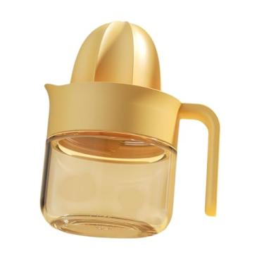 Imagem de IEUDNS Lemon Orange Juicer Manual Hand de grande capacidade Medição de copos de copo Mão de mão para de viagem, Yellow S