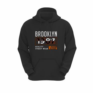 Imagem de Moletom Canguru Unissex Inverno Algodão Blusa de Frio Capuz Bolso-Unissex