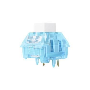 Imagem de Kailh Arctic Fox Switch Clicky Interruptor Mecânico Clickies Alternativo à Caixa Jade Box Navy para Teclado Mecânico de Jogos, Interruptores de 5 Pinos (35 peças)