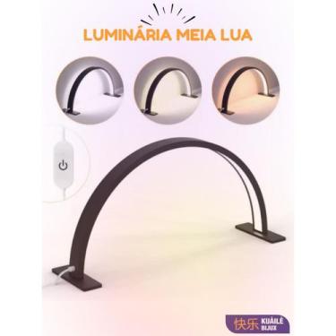 Imagem de Luminária Meia Lua LED UV para Unhas Secagem Rápida Gel Acrílico Fibra