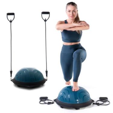 Imagem de Meia Bola Pilates Ginástica Fortalecimento Muscular bosu ball EssenceF
