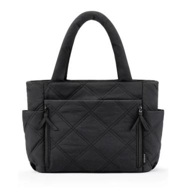 Imagem de Bolsa Tote Acolchoada De Grande Capacidade Para Mulheres Com Zíper BAG