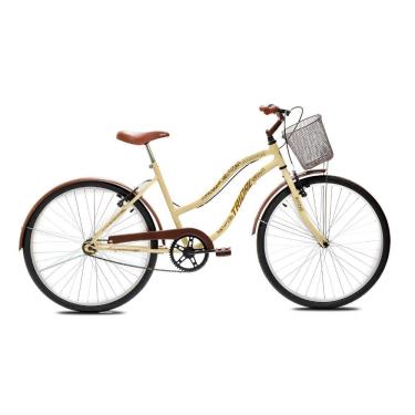 Imagem de Bicicleta Retro Aro 26 Beach Tridal Bike - Bege