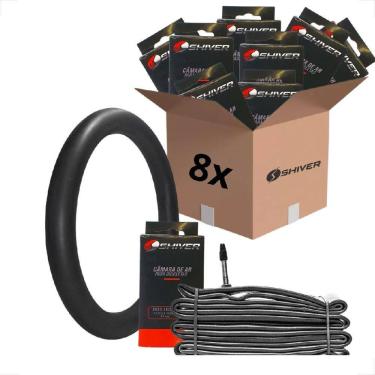 Imagem de 8 Unidades Kit Camara De Ar Para Bicicleta Bike Aro 29 X 2.10 2.25 Mm Bico Fino Presta