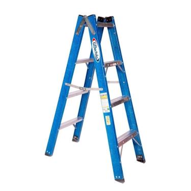 Imagem de Escada Tesoura Dupla Em Fibra Premium 1,20M 4 Degraus Wbertolo