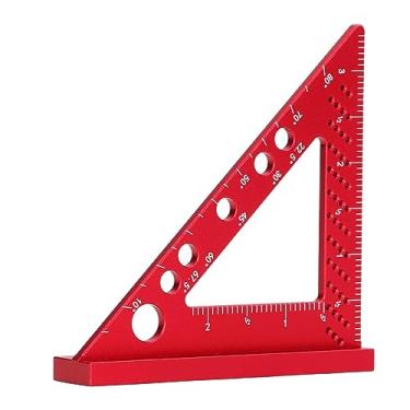 Imagem de Alumínio da Liga de Alumínio Triângulo Régua Quadrada, Transferidor de Carcenaria Quadrada de Raiva, Equipamento Durável de 90 Graus para Posicionador de 90 Graus para Corte,