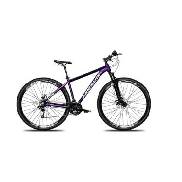 Imagem de Bicicleta Aro 29 Absolute Nero 5 Cabos Internos 27v Freio a Disco Mecânico K7 Suspensão Dianteira (Roxo, 19)