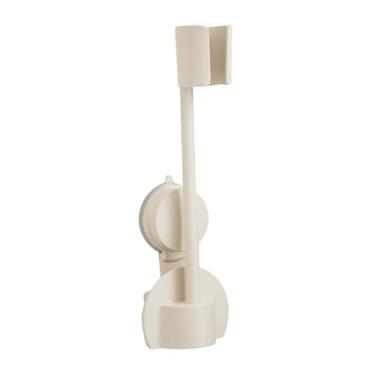 Imagem de OIIBWQ Suporte para Secador de Cabelo Preguiçoso, Suporte de Parede com Mãos Livres, Universal, Ajustável, para Salão de Beleza, Casa, Mulheres E Crianças, Creme Branco