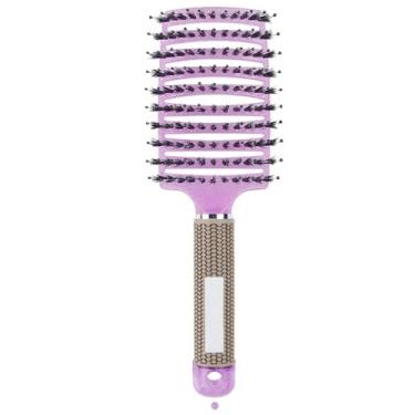 Imagem de Escova de massagem para couro cabeludo, pente de nylon, escova de cabelo molhada e cacheada, desembaraçadora, para salão de cabeleireiro feminino, ferramentas de modelagem (A23)