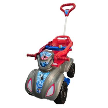 Imagem de Quadriciclo Infantil de Passeio para Menino com Pedal e Empurrador (Vermelho)