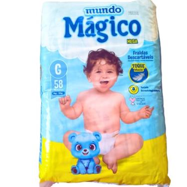 Imagem de Mundo Mágico Jumbo Fralda G (9 a 13 kg) 58 UN (Grande, unidade, 3)