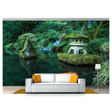 Imagem de Papel De Parede Jardim Japonês Árvore 3D Jjp08 - Você Decora