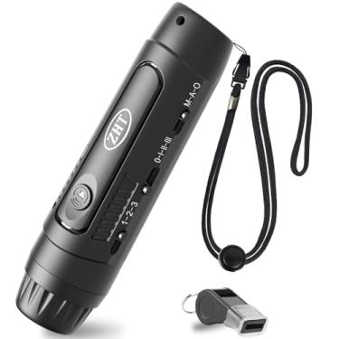 Imagem de ZHT Apito eletrônico para treinadores, árbitros, professores - 3 tons e 3 de alto volume, alimentado por bateria com cordão - Apito esportivo alto para futebol de vôlei, acampamento ao ar livre