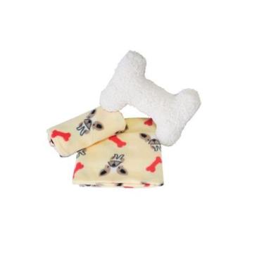 Imagem de Cobermanta bebê e pet com brinde travesseiro osso - Mais que baby , Be