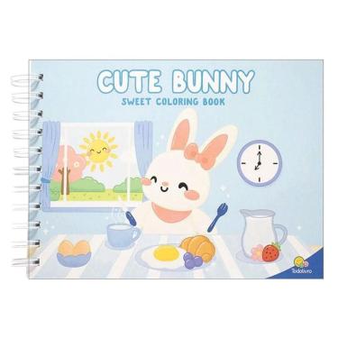 Imagem de Livro Para Colorir Cute Bunny Sweet Coloring Book - Todolivro