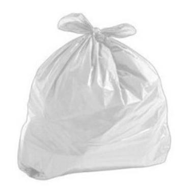 Imagem de 200 Saco Lixo Leitoso Branco 40Litros Lixeira Clinica - Higipack