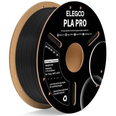 Imagem de Filamento para impressora 3D ELEGOO PLA PRO 1,75 mm preto 1 kg