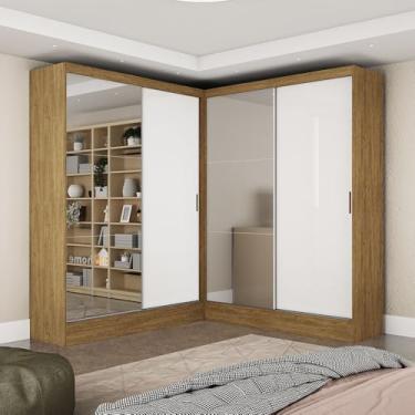 Imagem de Carioca Móveis - Closet Casal Duplo Belém 4 Portas Plus 4 Gavetas Carioca Móveis