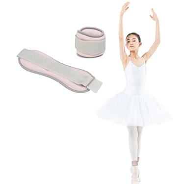 Imagem de Pesos no tornozelo, pesos de perna do braço do pulso para crianças, mulheres e homens, 2 x 0,3 kg/0,5 kg peso específico do tornozelo para criança com alça ajustável, para ginástica infantil, dança