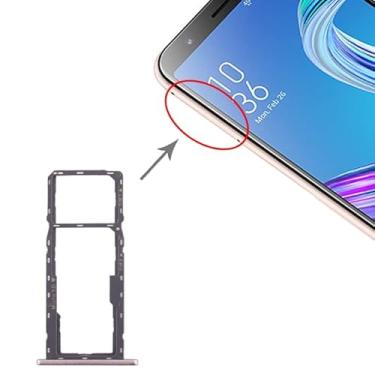 Imagem de Peças de substituição de telefone celular Bandeja de cartão sim + bandeja de cartão sim + bandeja de cartão micro sd para for ASUS zenfone max m1 zb555kl Acessórios telefônicos