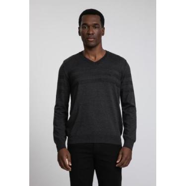 Imagem de Suéter Docthos Slim 1 Cabo Gola V, 003 preto, M