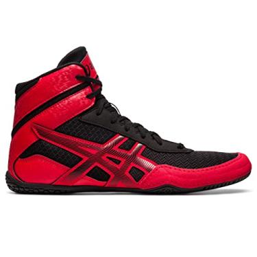 Imagem de ASICS Tênis de luta livre masculino MATCONTROL 3, Preto/vermelho clássico, 44