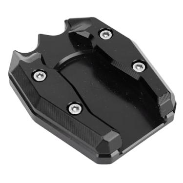 Imagem de Generic Placa de Suporte de Extensão do Kickstand, Faderooptop Motorcycle Kickstand Extender Pad de Estabilidade Aprimorada Anti Skid for Motorbike (Preto)