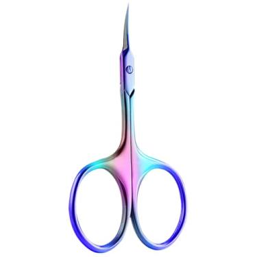 Imagem de Tesoura de cutícula de aço inoxidável, 1/2/4 peças, ferramentas para manicure e pedicure, aparador de unhas, colorido, 1 peça, BH01