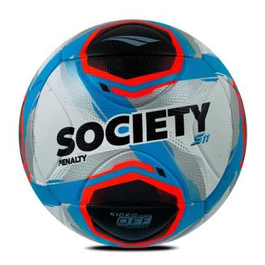 Imagem de Bola de Futebol de Society Penalty S11 R2 XXV, U, Branco, Azul
