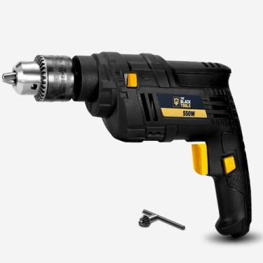 Imagem de Furadeira Elétrica 550w 3/8 10mm 220v Com Impacto - The Black Tools, 2