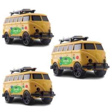 Imagem de Kit 3  carrinhos swell kombi criança orange toys