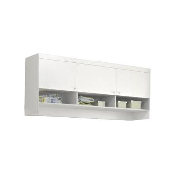 Imagem de Guarda Roupa Infantil Aéreo Infantil Eloisa 3 Portas Branco