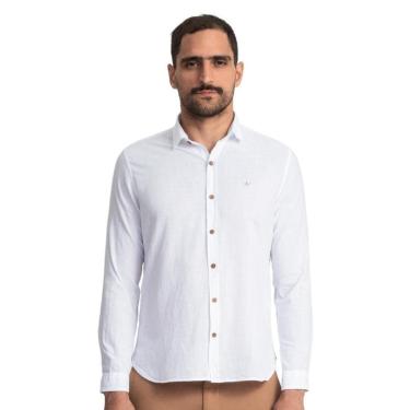 Imagem de Camisa Masculina Manga Longa Docthos Slim Flame-Masculino