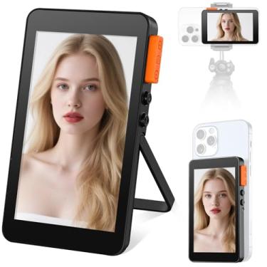 Imagem de Koolertron Tela Vlog Selfie Monitor, Magnetic Vlog Selfie Monitor com alto-falante - Tela HD sem atraso para TikTok Live Streaming, compatível com iPhone Android Smartphones