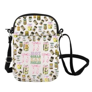 Imagem de Pickle Bundle Gift Pickle Bachelorette Bolsa tiracolo para amantes de pickles Pickle Queen para mulheres, Pickle-cb, Bolsa carteiro
