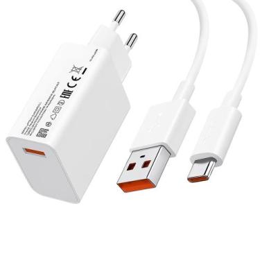 Imagem de Carregador Turbo Rápido 33W LEHMOX Tipo-C + USB Original com Cabo  Hom