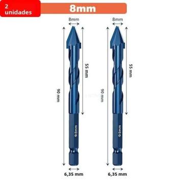 Imagem de Broca Excêntrica de Alta Dureza para Telha, Vidro e Cerâmica - 6/8/10/