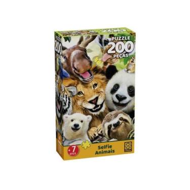 Imagem de Quebra-cabeça 200 Peças Selfie Animais Puzzle - Grow