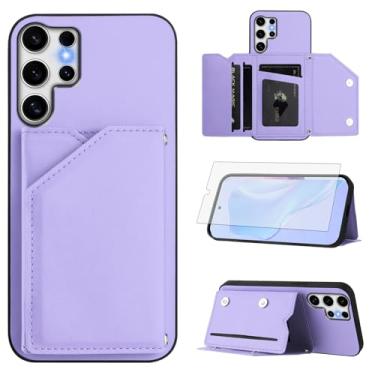 Imagem de Asuwish Capa de telefone para Samsung Galaxy S25 Ultra 5G capa carteira com protetor de tela suporte suporte para cartão alça transversal cordão celular de couro S25Ultra 25S S 25 25Ultra 6,9 2025